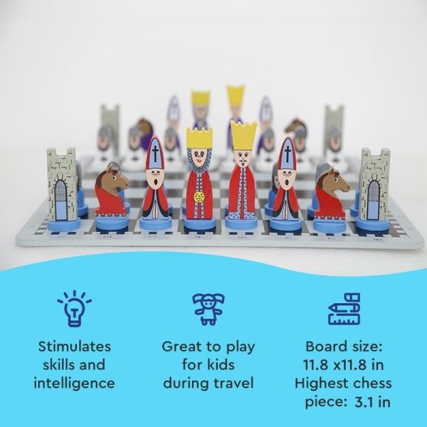 3159_10_1698645932.jpg Children's Wooden Chess Set | Educational & Fun Strategy Game with Cartoon Pieces
