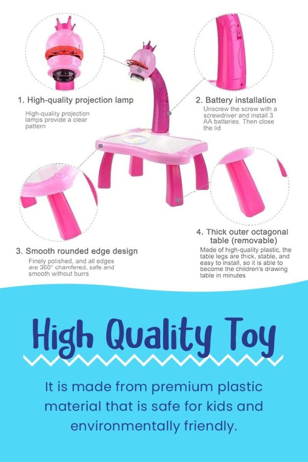 Projector Painting Set | LED Art Drawing Table for Kids - Educational & Creative Fun