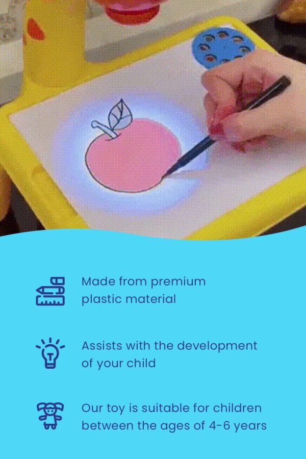 Projector Painting Set | LED Art Drawing Table for Kids - Educational & Creative Fun