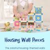 Wooden Building Blocks Castle | Creative Construction Toy for Kids - Durable & Educational
