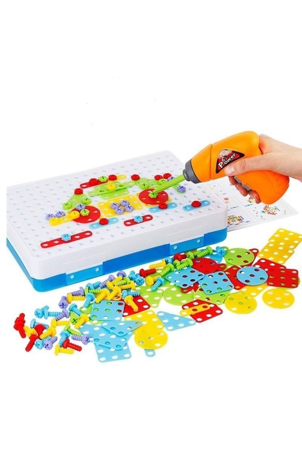 Child's Drill Set | Interactive Build & Play Construction Tool Kit - Safe & Educational
