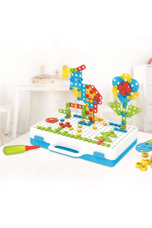 Child's Drill Set | Interactive Build & Play Construction Tool Kit - Safe & Educational