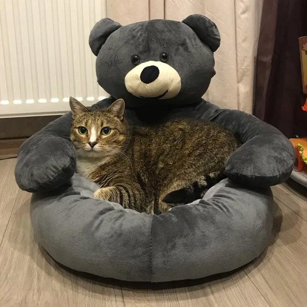 image 5 Soft Bear Bed for Pets - Cozy & Plush Sleeping Spot for Dogs & Cats with Adorable Design - Comfortable & Durable