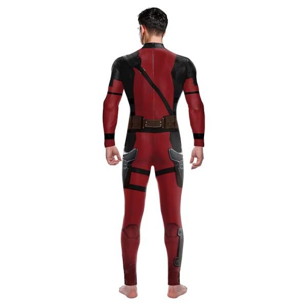 Costume deadpool2 Superhero Cosplay Jumpsuit | High-Quality Comic-Inspired Outfit | Wolverine & Deadpool Battle Version Costume