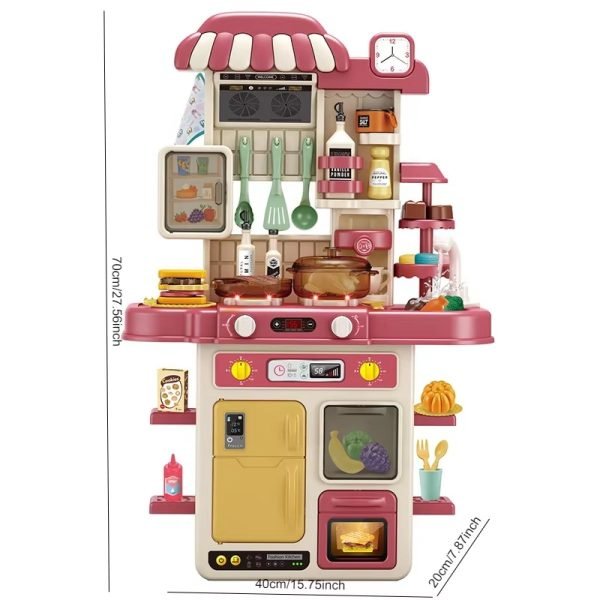 Kids kitchen3 Kids Kitchen Playset | Interactive Cooking Toy Set with Utensils & Accessories - Fun & Educational Role Play for Children