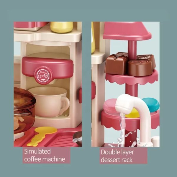 Kids kitchen4 Kids Kitchen Playset | Interactive Cooking Toy Set with Utensils & Accessories - Fun & Educational Role Play for Children