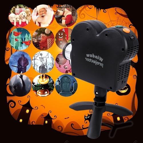 Christmas Window Projector - Festive Animated Holiday Scenes | Indoor & Outdoor Christmas Decoration