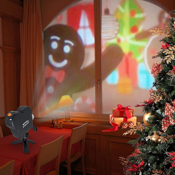 Christmas Window Projector - Festive Animated Holiday Scenes | Indoor & Outdoor Christmas Decoration