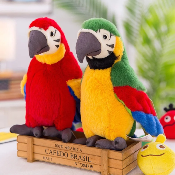 Talking Parrot Toy - Fun & Educational Interactive Bird for Kids | Repeats Words & Sounds