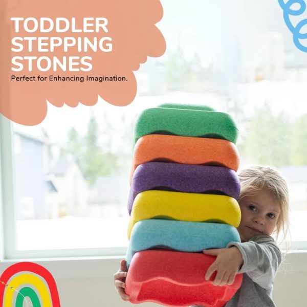 Sensory Stepping Stones | Rainbow set - Enhance Coordination & Imagination