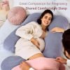 Pregnancy Pillow – C-Shaped Design for Better Sleep and Support for Expecting Moms