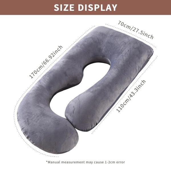 Pregnancy Pillow – C-Shaped Design for Better Sleep and Support for Expecting Moms