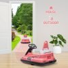Electric Bumper Car for Toddlers 6V – 360° Spin, 2-Speeds, Lights & Music – Fun Ride Interactive Toy