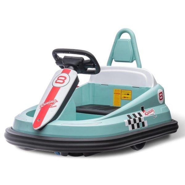 Electric Bumper Car for Toddlers 6V – 360° Spin, 2-Speeds, Lights & Music – Fun Ride Interactive Toy