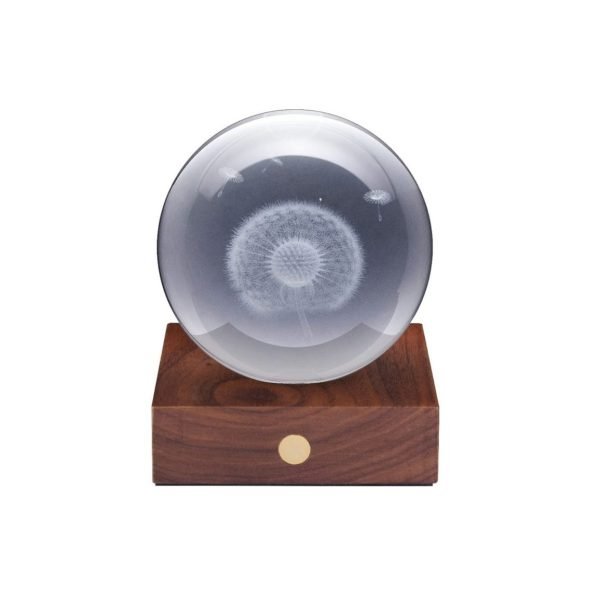 Frame 21 3D Dandelion Crystal Ceiling Light Fixture - Modern Decorative Lighting for Living Room & Bedroom