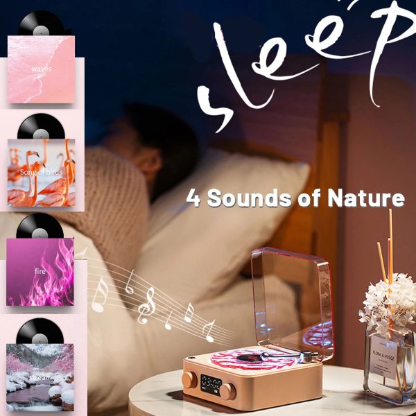 Bluetooth Vinyl Record Player with Retro Design and Built-in Speakers for Music Lovers and Home Decor