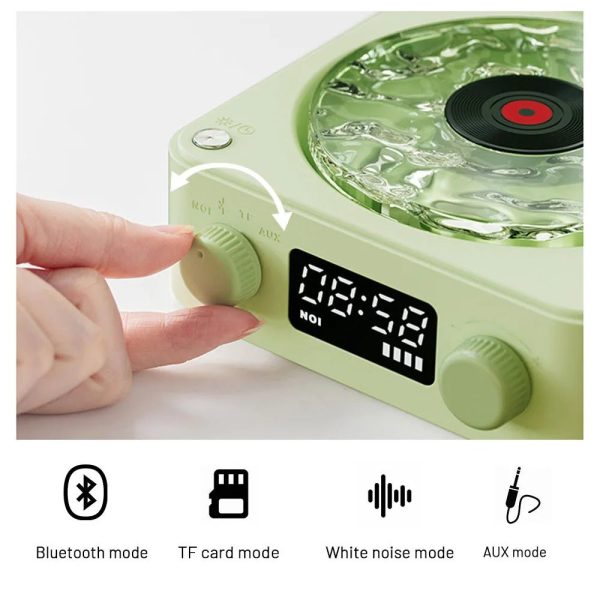 Bluetooth Vinyl Record Player with Retro Design and Built-in Speakers for Music Lovers and Home Decor