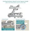 2-in-1 Toddler Push Baby Walker with Removable Feeding & Music Tray, Foldable Activity Walker for 6-18 Months
