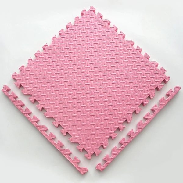 Interlocking Foam Baby Play Mat Puzzle Tiles - 12pcs Soft Floor Rugs for Kids' Playroom, 30x30x1cm - Safe Exercise Carpet