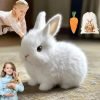 Interactive Realistic Bunny Toy - Jumping, Twitching Ears, and Shaking Action for Kids