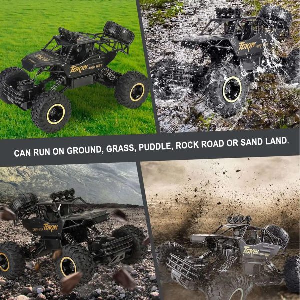 1/12 Remote Control 4x4 Monster Truck | Off-Road, Shockproof & Perfect for Kids Racing on Mud, Rocks, Sand & Grass