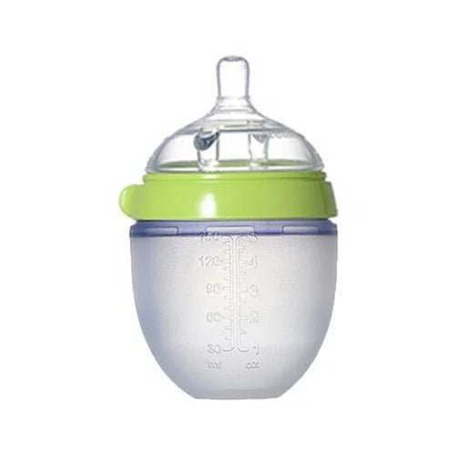 Silicone Baby Bottles – Mimics Breastfeeding for Happy Feeding