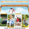 3-in-1 Wooden Swing Set for Backyard | Baby, Tree & Belt Swings | 330 LBS Capacity, Weather-Resistant