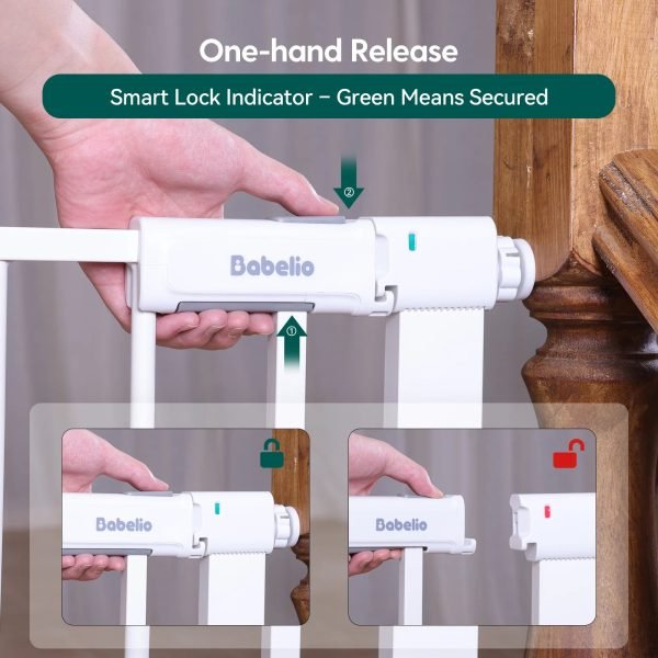 7_56f6af3d-6bc2-43ef-aba5-39fb27eab7fc.jpg Pressure-Mounted Baby Gate | Extra-Wide Walk-Through, Double-Lock System & Ideal for Doorways and Stairs