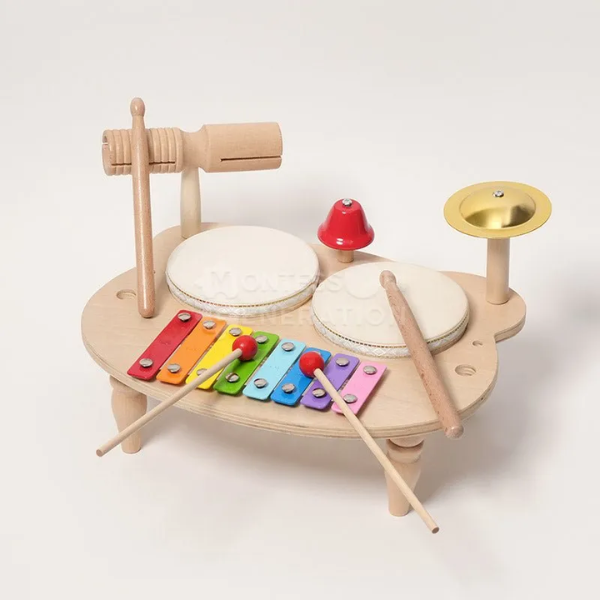 Miami (56) Percussion Set | Eco-Friendly Wooden Instruments for Kids Aged 3+ to Boost Creativity and Motor Skills