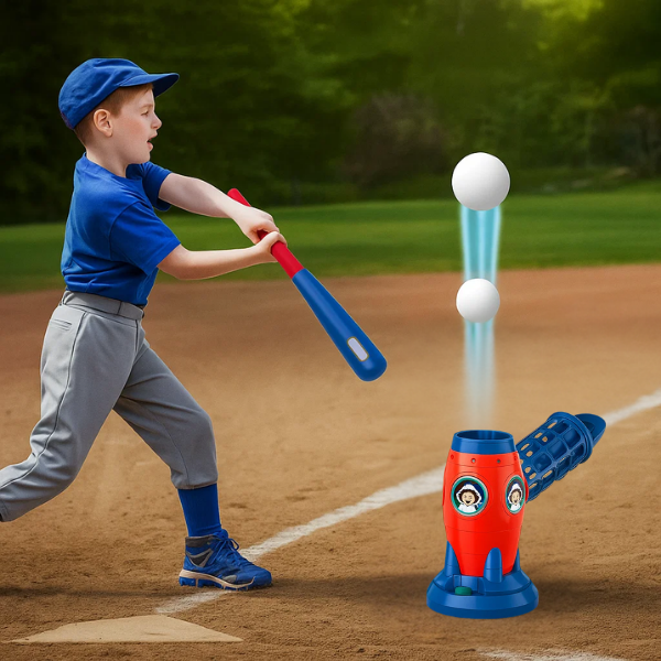 Kids Baseball Trainer – Automatic Pitching Machine for Outdoor Fun & Skill Development