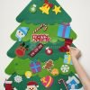 Christmas Tree | Durable Felt Fabric with 25 Ornaments for Creative Play and Skill Development for Kids 1+
