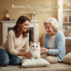 Interactive Robotic Cat | Gentle Motion, Purring & Ideal Companion for Seniors with Alzheimer's or Dementia