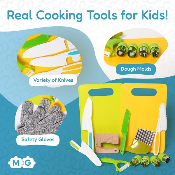 infographic-cooking-tools-1.jpg Cooking Tools Set | Child-Safe Knives, Molds & Boards for Kids Aged 3+ to Develop Cooking Skills