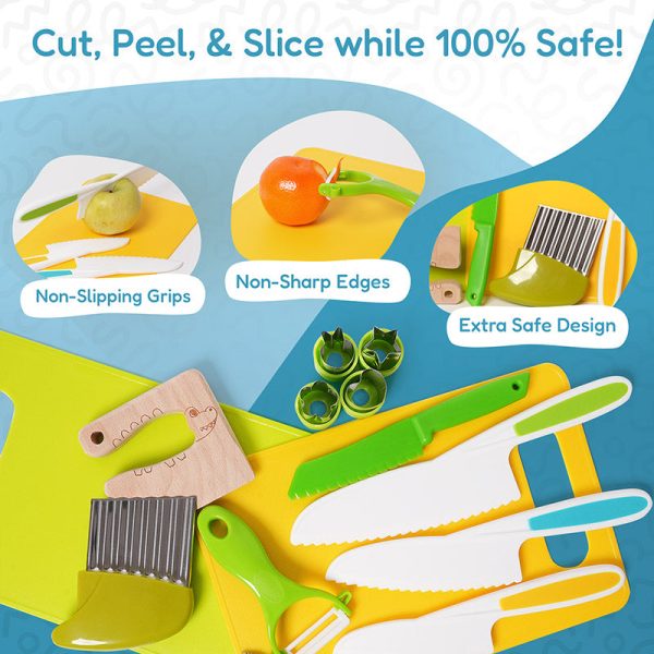 infographic-cooking-tools-2.jpg Cooking Tools Set | Child-Safe Knives, Molds & Boards for Kids Aged 3+ to Develop Cooking Skills