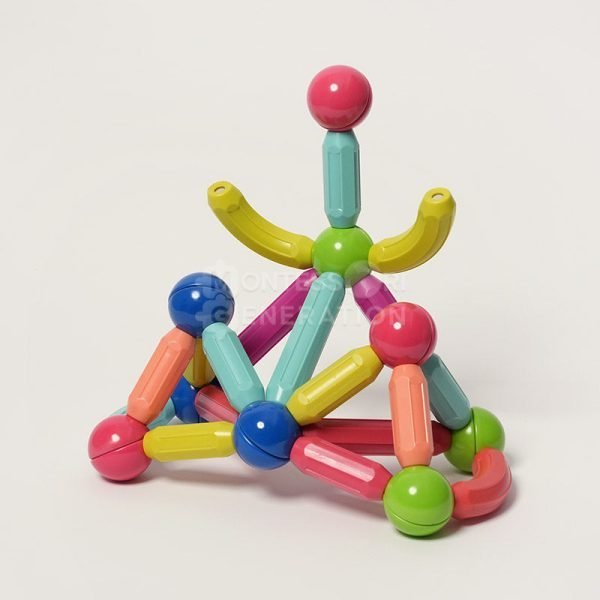Magnetic Building Set | 36 Non-Toxic Pieces for Creative Learning and Constructive Play for Ages 3+