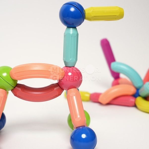 Magnetic Building Set | 36 Non-Toxic Pieces for Creative Learning and Constructive Play for Ages 3+