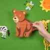 Learning Felt Board | Interactive Zoo & Universe Playset for Kids Age 3+ | Wall-Mounted Educational Toy