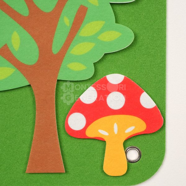 Learning Felt Board | Interactive Zoo & Universe Playset for Kids Age 3+ | Wall-Mounted Educational Toy