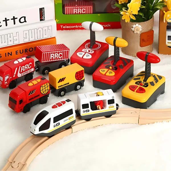 Main_f7cdcb7e-9c59-4994-9552-d27d010e8785.png Remote-Controlled Wooden Train | Battery-Powered, Easy Control & Inspires Imagination for Kids Aged 3-5 Years