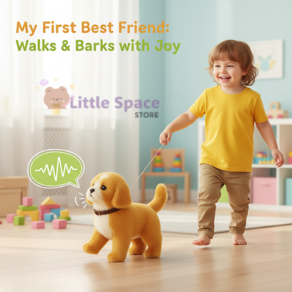 Interactive Walking Plush Dog | Smart Sound + Touch Response | Electronic Pet Toy for Kids