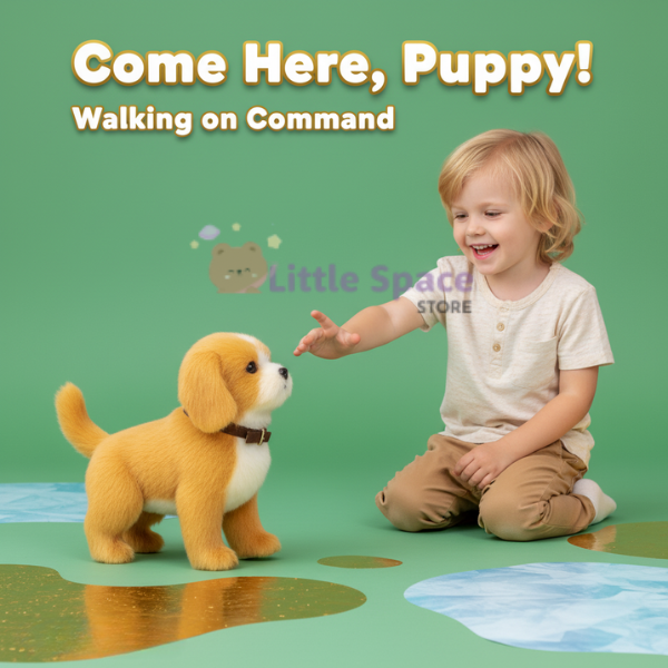 Interactive Walking Plush Dog | Smart Sound + Touch Response | Electronic Pet Toy for Kids