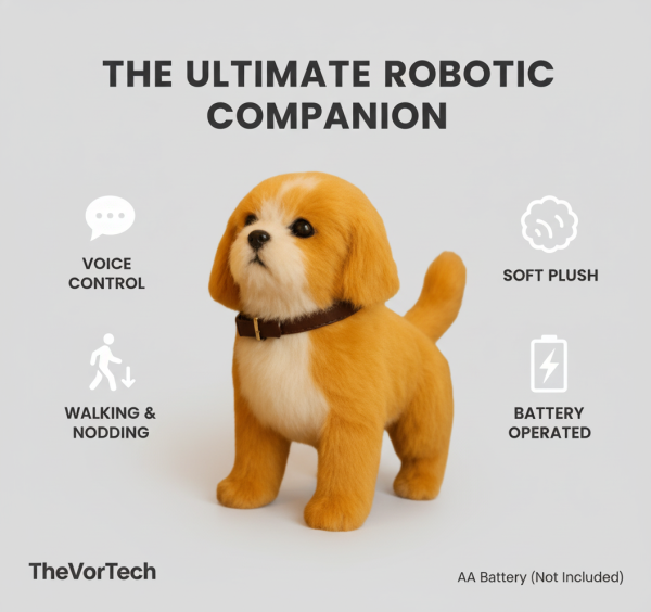 image_1762535635910_dlpfcn Interactive Plush Robot Dog | Voice Control Walking Puppy | Top Christmas 2025 Gift for Kids